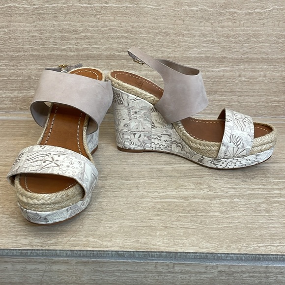 MALOLES Women’s Size 5.5/36 Wedge Espadrilles Beige Taupe Made in Spain - Picture 13 of 13